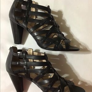 Nine & Co. Women High Heel Black Sandals